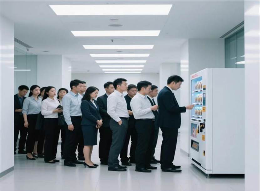 Vending machine queue