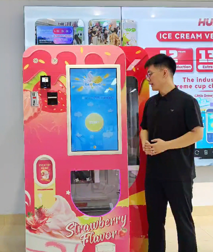 Huaxin Intelligente Gelato venditore automatico Video di funzionamento