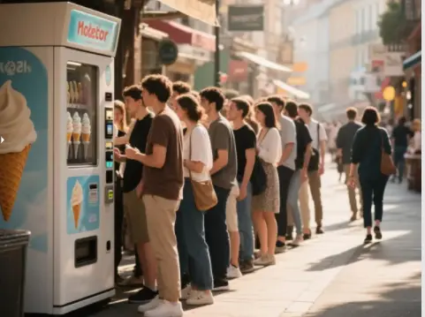 Come funzionano i distributori automatici di gelato: dove la tecnologia incontra la comodità