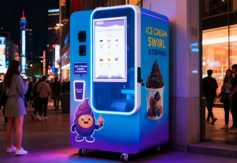 Come i distributori automatici di gelato aiutano le PMI ad entrare nel mercato del gelato con basso rischio