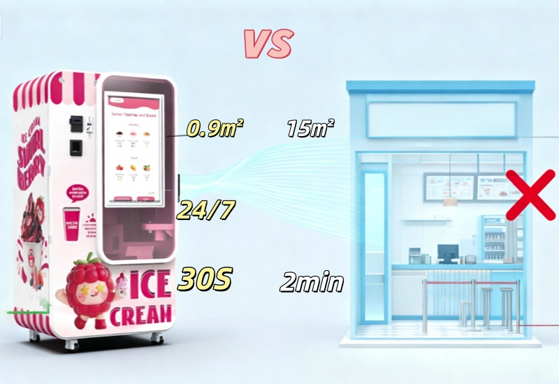 Soft Serve Ice Cream Distributor vs Traditional Ice Cream Shop: Confronto profitto e costo