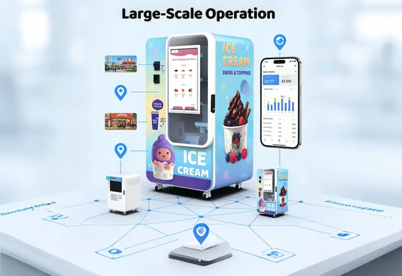 Scaling con i distributori di gelati: da una macchina a una rete redditizia
