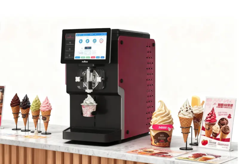 Struttura dei costi, modello di profitto e strategia di rimborso di 6 mesi per macchine commerciali per il gelato completamente automatiche