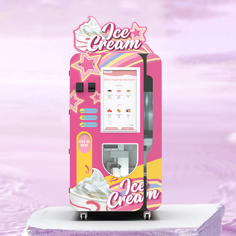 Macchine vending di gelato ad alto rendimento per centri commerciali e aeroporti| Soluzione Smart Soft-Serve Vending in 15 secondi con analisi remota