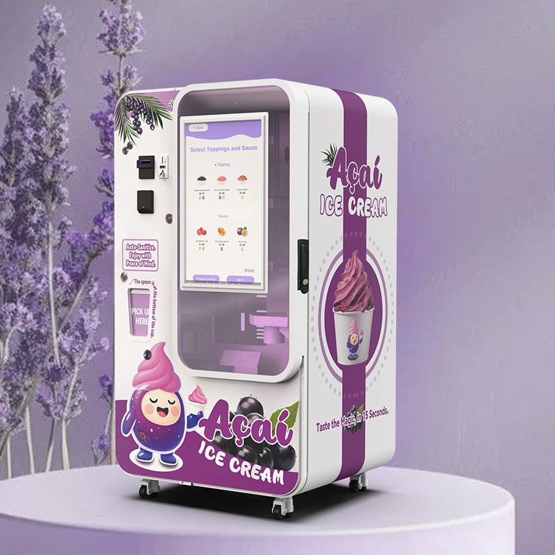 Commerciale vending machine per gelato per centri commerciali e aeroporti| Automatico Soft Serve Ice Cream vending machine con telecomando intelligente