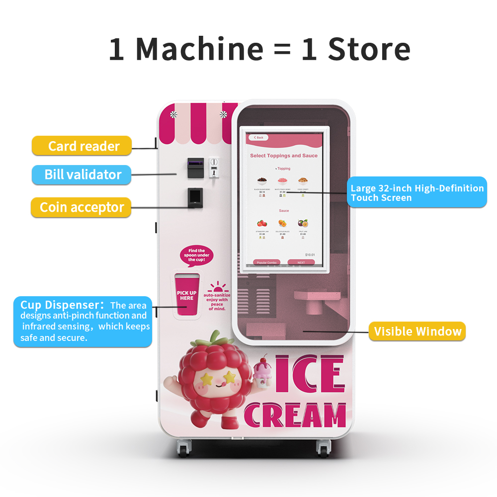 Una soluzione automatica di distribuzione automatica 24 ore su 24 con gestione remota, pagamento senza contanti, ordinazione self-service e implementazione commerciale flessibile per centri commerciali, cinema, campus, aeroporti e luoghi di lavoro ad alto traffico.