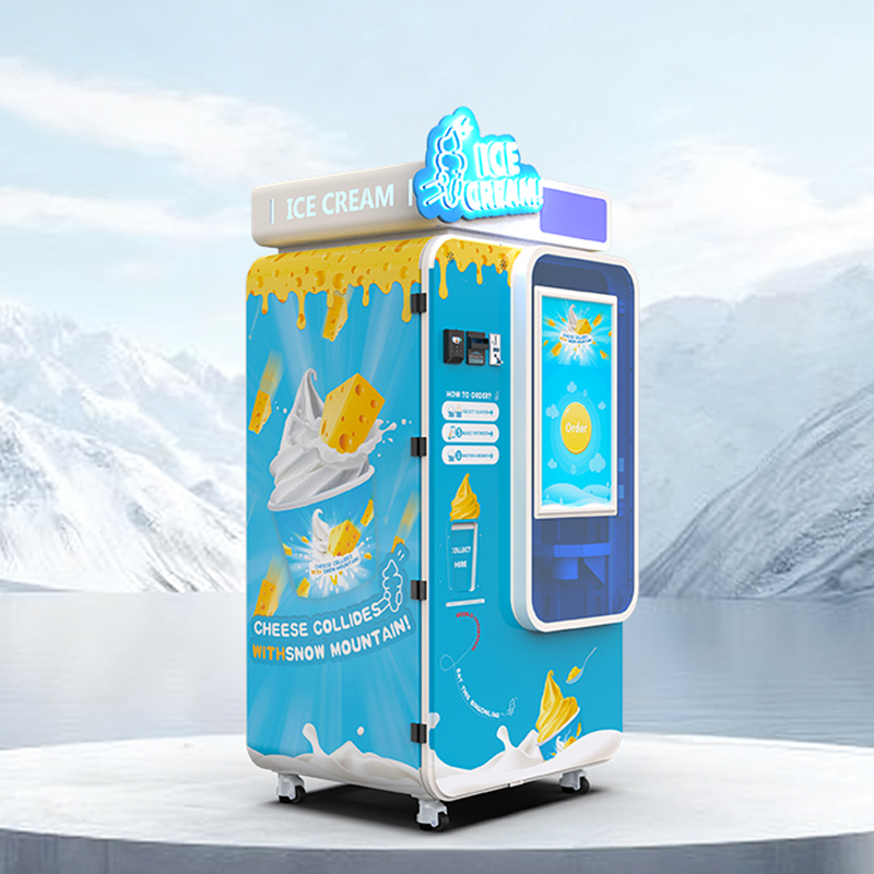 Automatico venditore automatico di gelato commerciale 15s uscita rapida 59 sapori self-service freezer intelligente