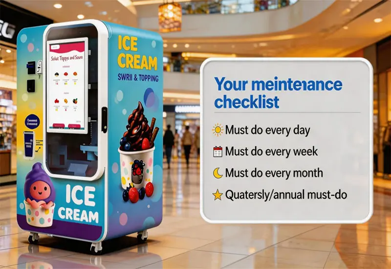 Lista di controllo della manutenzione: come garantire che il tuo distributore automatico di gelato Soft Serve funzioni 24 / 7