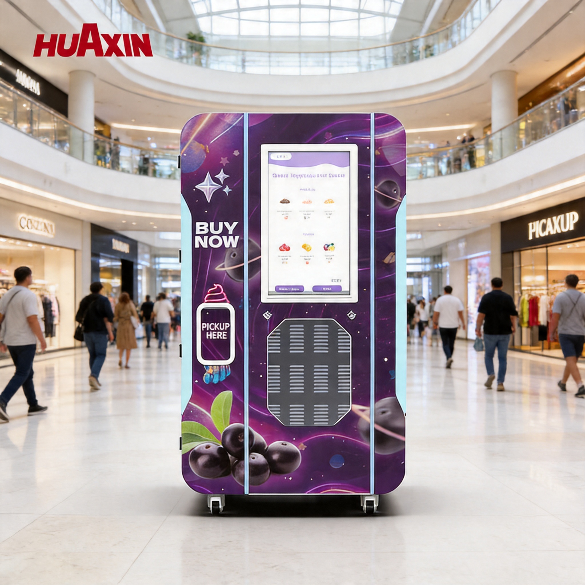 Autovenditore automatico intelligente per gelati: una soluzione di vendita al dettaglio 24 / 7 senza supervisione per luoghi ad alto traffico