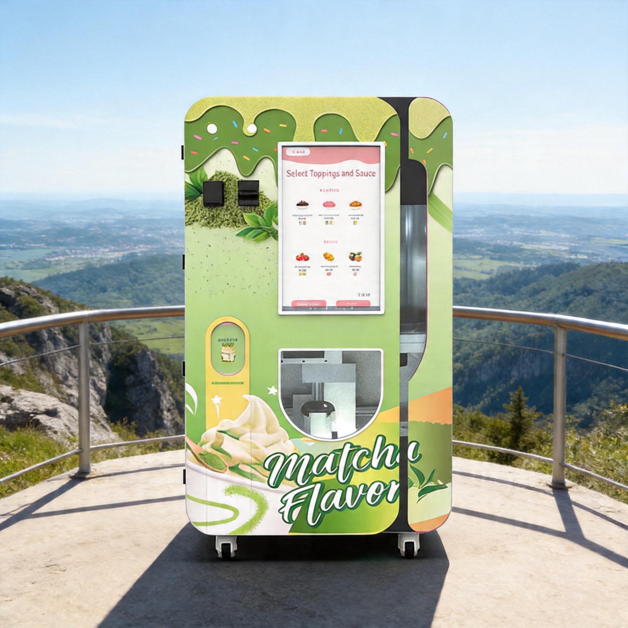 Robot Soft Serve Gelato venditore automatico con pulizia automatica| Chiosco di gelato self-service per reddito passivo