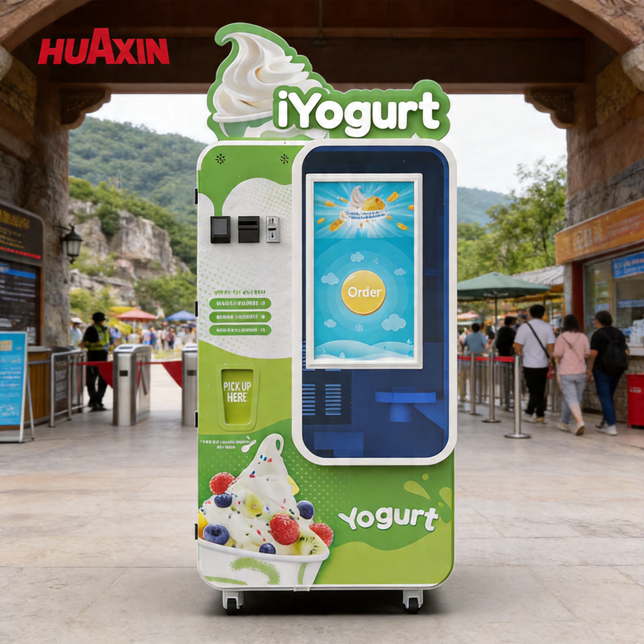 Automatica vending machine per gelati per luoghi ad alto traffico| Soluzione Smart Self-Service Frozen Dessert Vending Machine