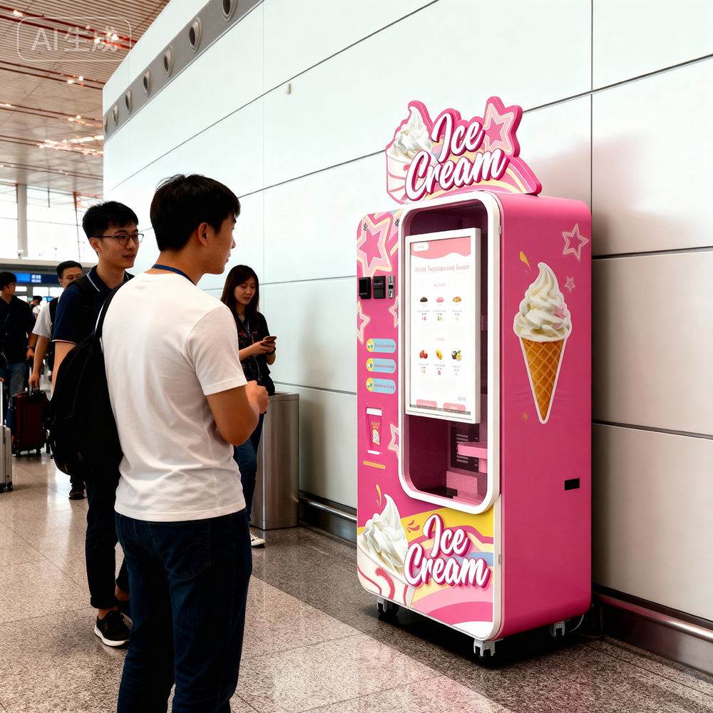Distributore di distributori automatici di gelato per l'espansione del business di Smart Soft Serve