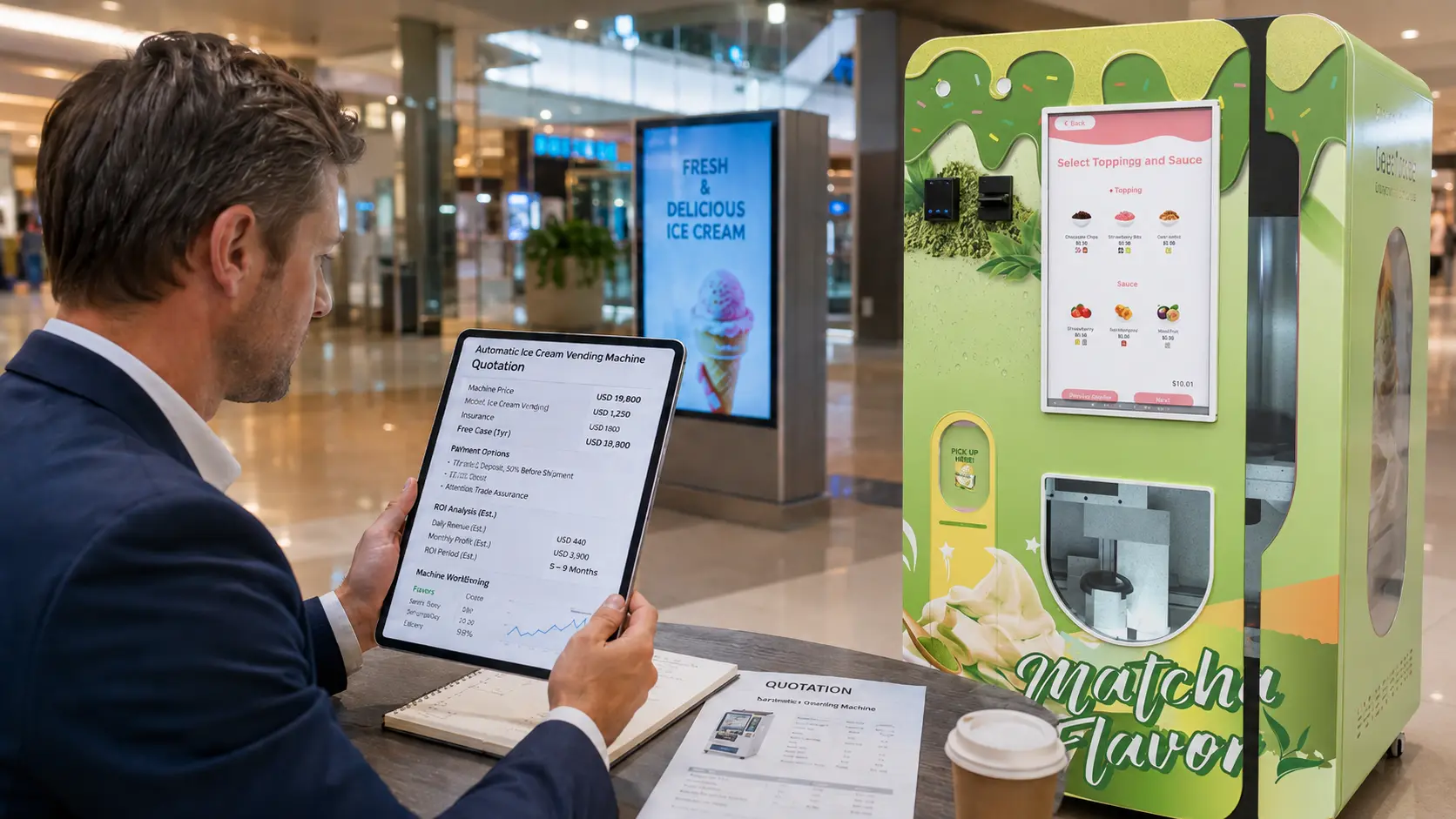 Prezzo automatico venditore di gelato: fattori chiave dietro il preventivo