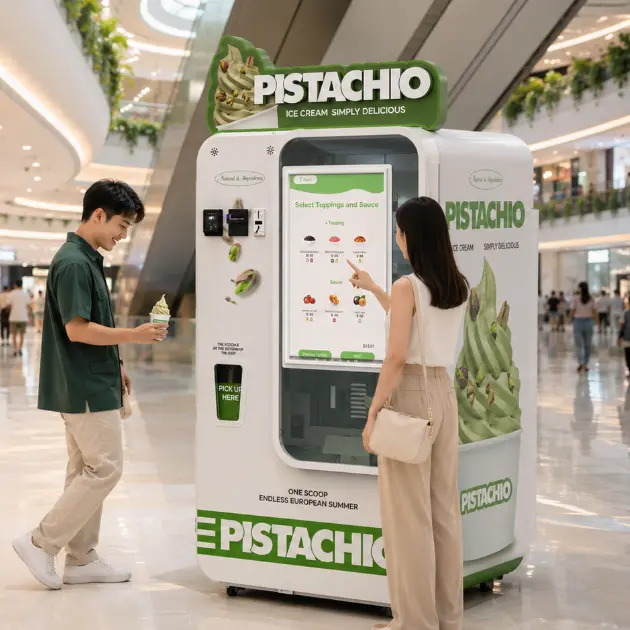 Macchine vendenti di gelato in Malesia per operatori e rivenditori al dettaglio