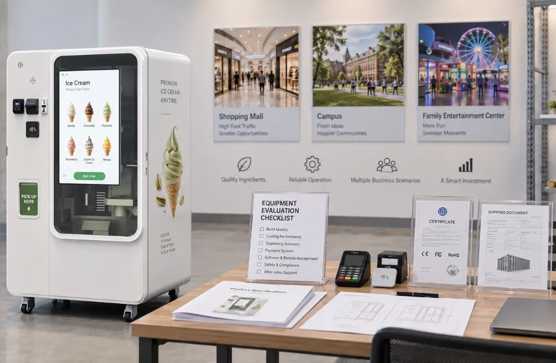Guida all 'acquisto di distributori automatici di gelato per operatori commerciali e rivenditori