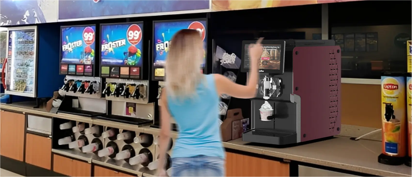 scenario d’uso in un convenience store