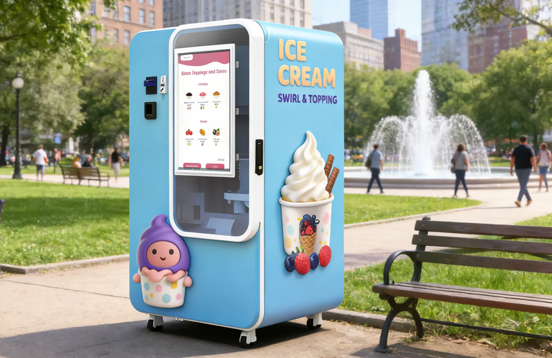 Macchina vending per gelato