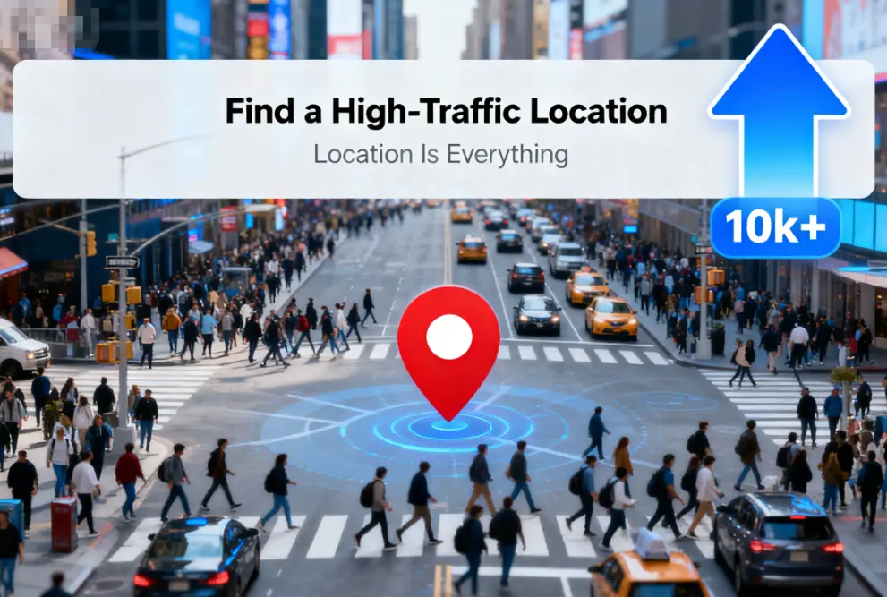 Trovare una location ad alto traffico