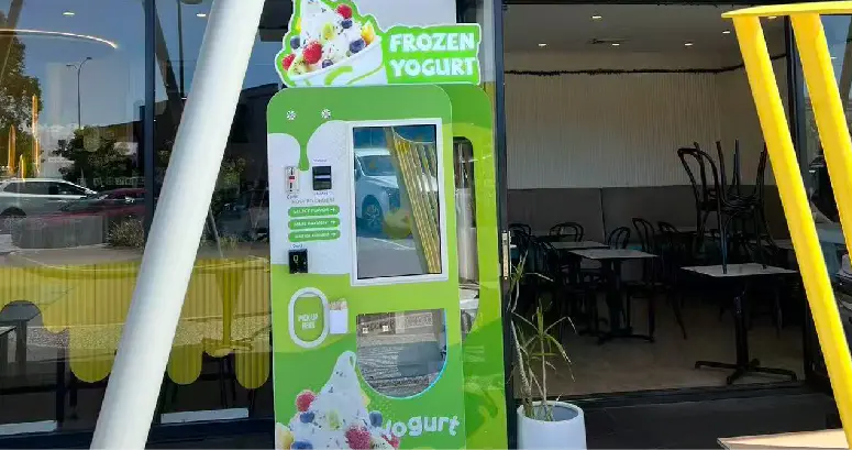 Scenario di posizionamento per distributore di gelato