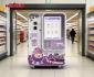 distributore automatico di gelato robotico, chiosco automatico di vendite di gel-367465130