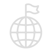 Icona del traguardo delle esportazioni globali