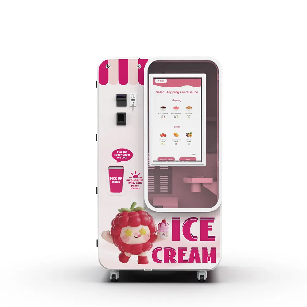 Distributore giocoso di gelato per parchi a tema